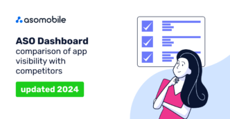 ASO Dashboard – Comparison of App Visibility with Competitors